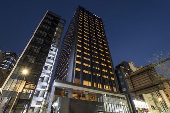 Hotel Front - Evening/Night