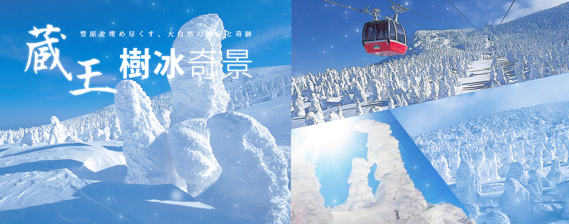 日本東北、藏王樹冰