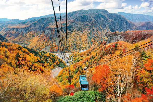 秋楓秘境北海道三溫泉饗宴5日|黑岳纜車、福原山莊秘境、然別湖遊船、楓染豐平峽、定山溪、三大蟹
