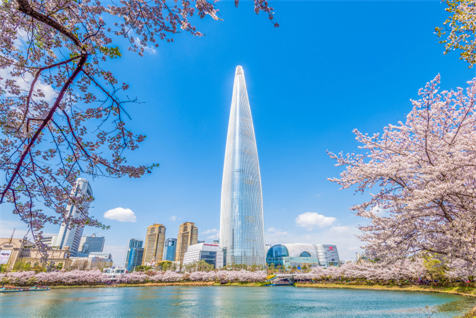 【台虎易起飛．首爾櫻情邀約5日】賞櫻名所汝矣島、樂天世界環湖櫻花路、陶唐山櫻花慶典、賞櫻秘境SK櫻花...