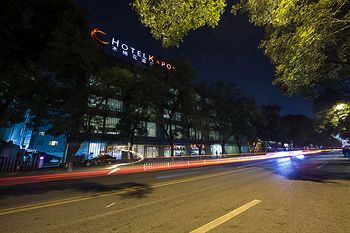 Hotel Front - Evening/Night