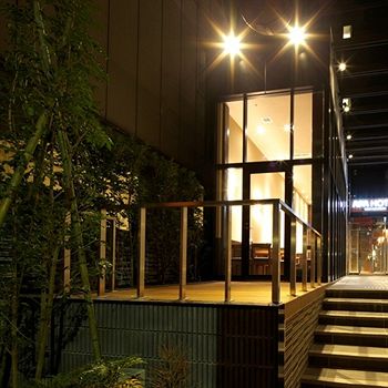 Hotel Front - Evening/Night