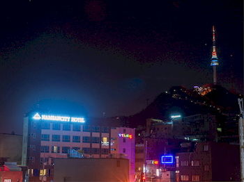 Hotel Front - Evening/Night