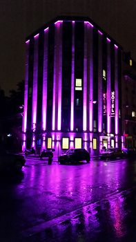 Hotel Front - Evening/Night