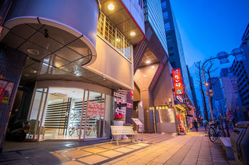 Hotel Front - Evening/Night