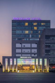 Hotel Front - Evening/Night