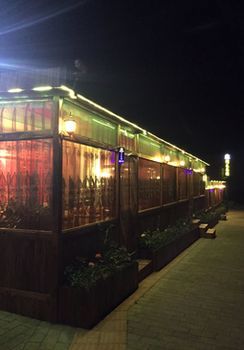 Hotel Front - Evening/Night