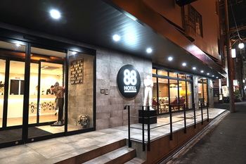 Hotel Front - Evening/Night