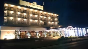 Hotel Front - Evening/Night