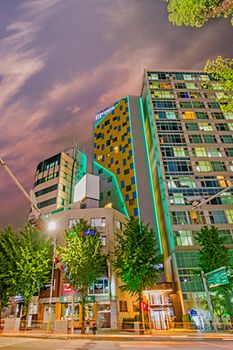 Hotel Front - Evening/Night