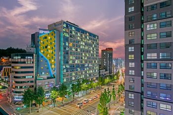 Hotel Front - Evening/Night