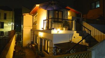 Hotel Front - Evening/Night