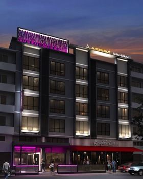 Hotel Front - Evening/Night
