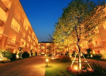 Hotel Front - Evening/Night