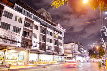 Hotel Front - Evening/Night