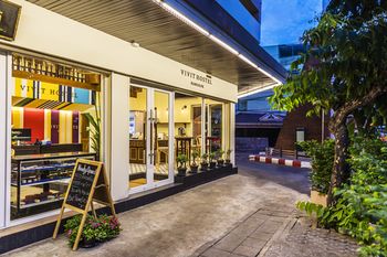 Hotel Front - Evening/Night