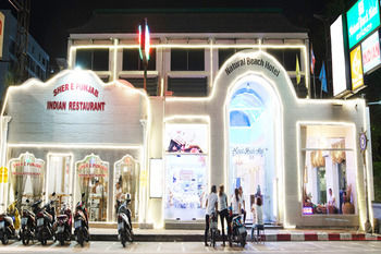 Hotel Front - Evening/Night