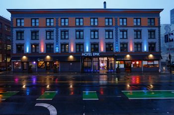 Hotel Front - Evening/Night